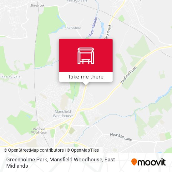 Greenholme Park, Mansfield Woodhouse map