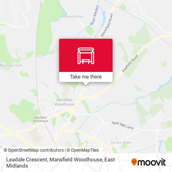 Leadale Crescent, Mansfield Woodhouse map