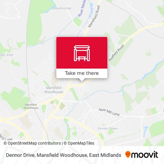 Dennor Drive, Mansfield Woodhouse map