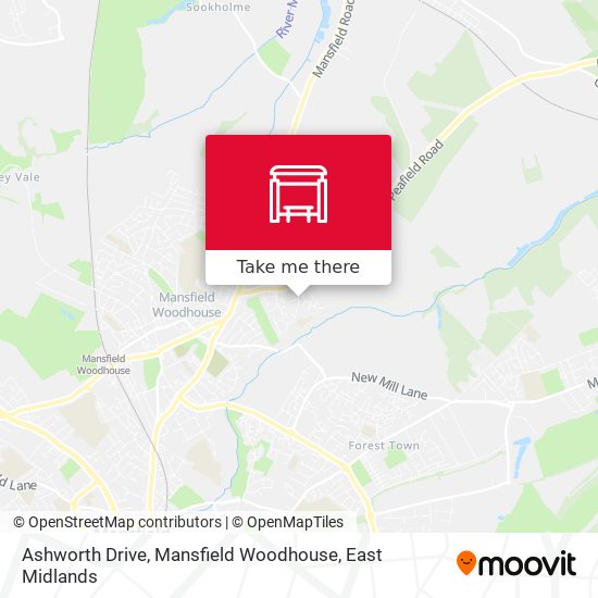 Ashworth Drive, Mansfield Woodhouse map