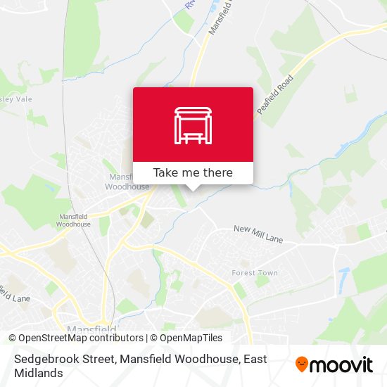 Sedgebrook Street, Mansfield Woodhouse map