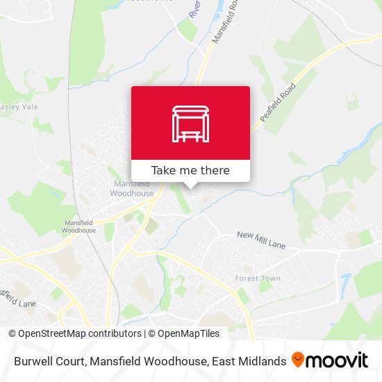 Burwell Court, Mansfield Woodhouse map