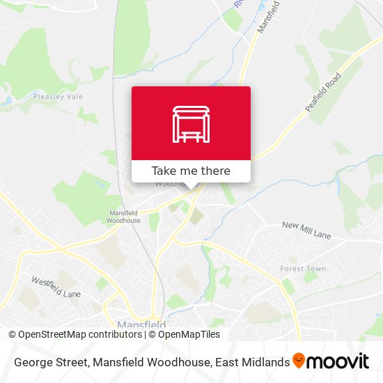 George Street, Mansfield Woodhouse map