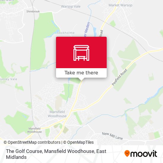 The Golf Course, Mansfield Woodhouse map