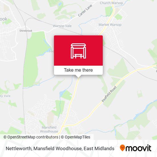 Nettleworth, Mansfield Woodhouse map