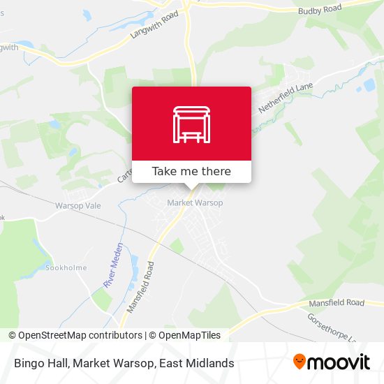 Bingo Hall, Market Warsop map