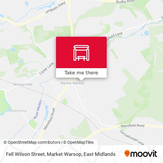 Fell Wilson Street, Market Warsop map