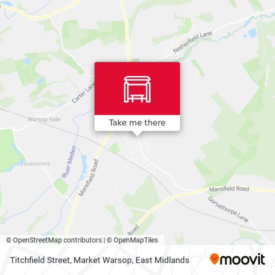 Titchfield Street, Market Warsop map