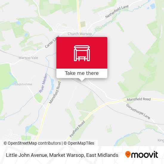 Little John Avenue, Market Warsop map