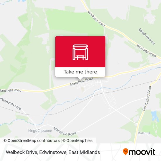 Welbeck Drive, Edwinstowe map