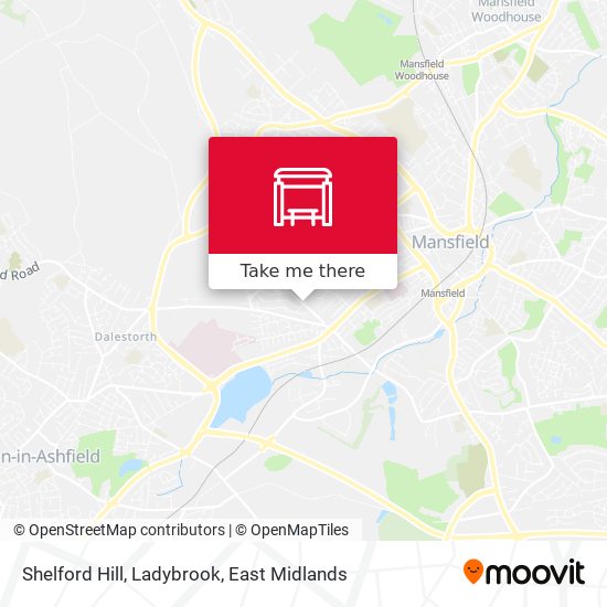 Shelford Hill, Ladybrook map