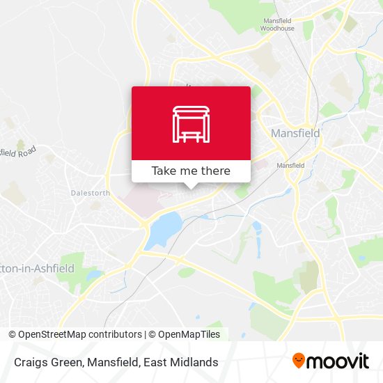 Craigs Green, Mansfield map