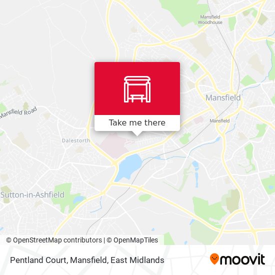 Pentland Court, Mansfield map