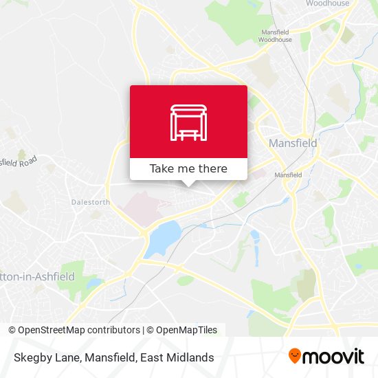 Skegby Lane, Mansfield map