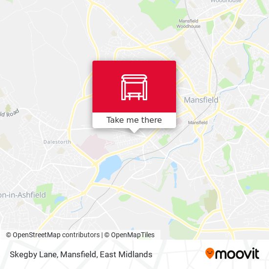 Skegby Lane, Mansfield map