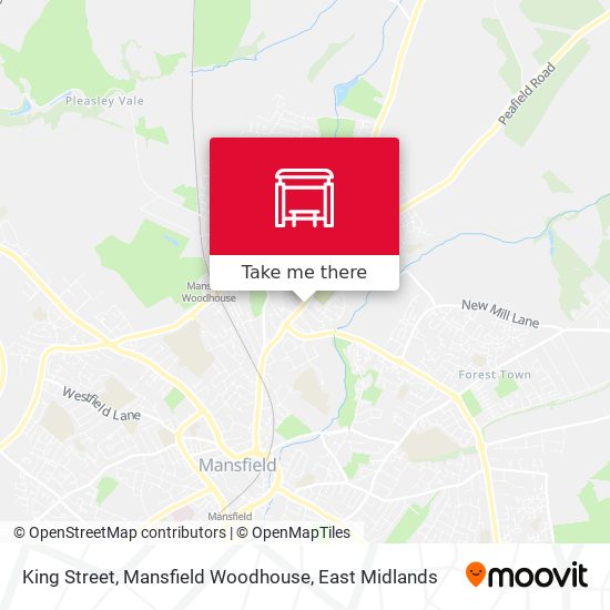 King Street, Mansfield Woodhouse map