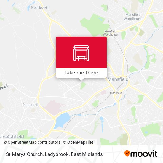 St Marys Church, Ladybrook map
