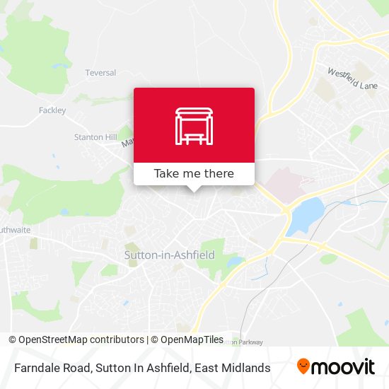 Farndale Road, Sutton In Ashfield map