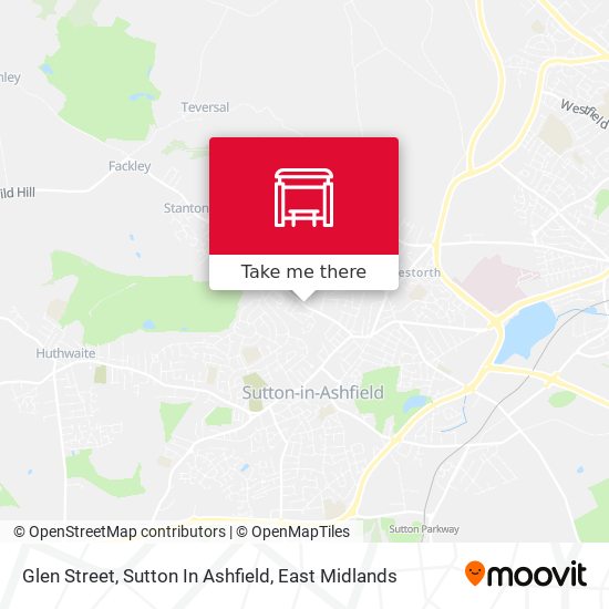Glen Street, Sutton In Ashfield map