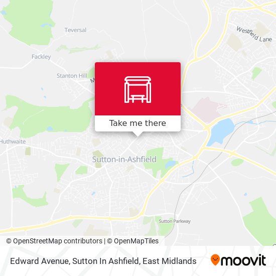 Edward Avenue, Sutton In Ashfield map