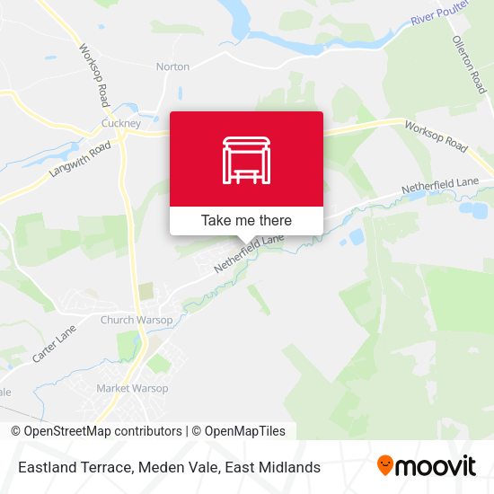 Eastland Terrace, Meden Vale map