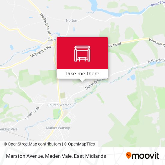 Marston Avenue, Meden Vale map