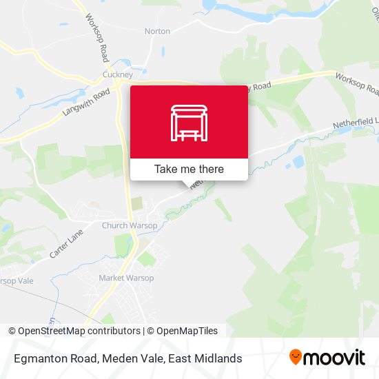 Egmanton Road, Meden Vale map
