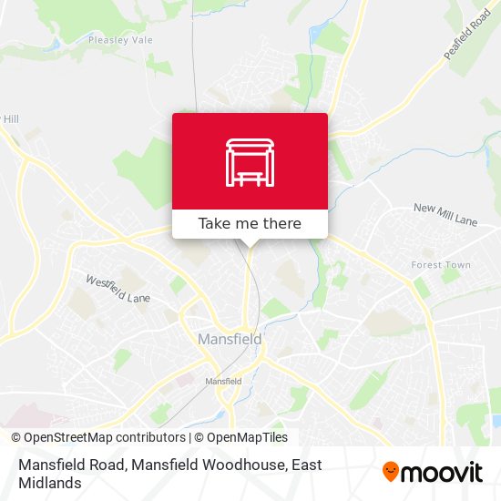 Mansfield Road, Mansfield Woodhouse map