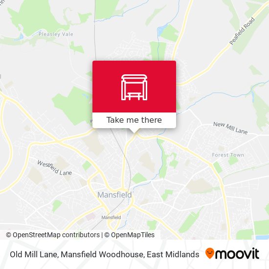 Old Mill Lane, Mansfield Woodhouse map