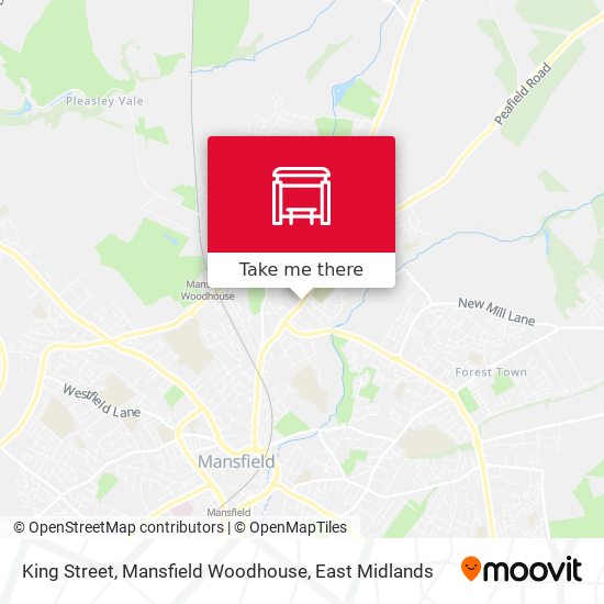 King Street, Mansfield Woodhouse map