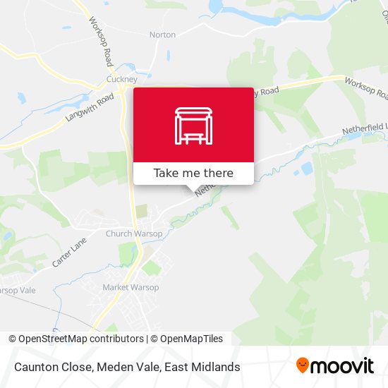 Caunton Close, Meden Vale map
