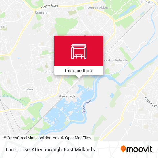Lune Close, Attenborough map