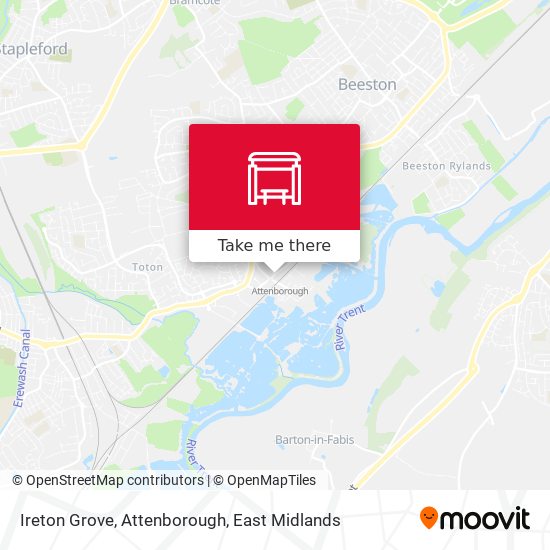 Ireton Grove, Attenborough map