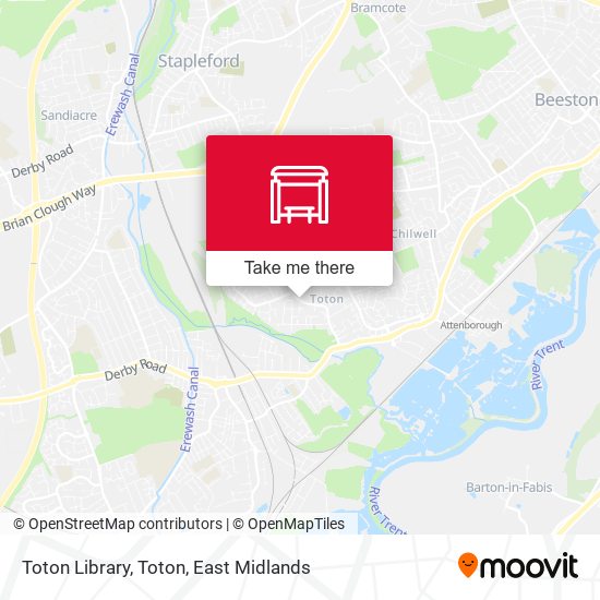 Toton Library, Toton map