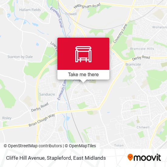 Cliffe Hill Avenue, Stapleford map