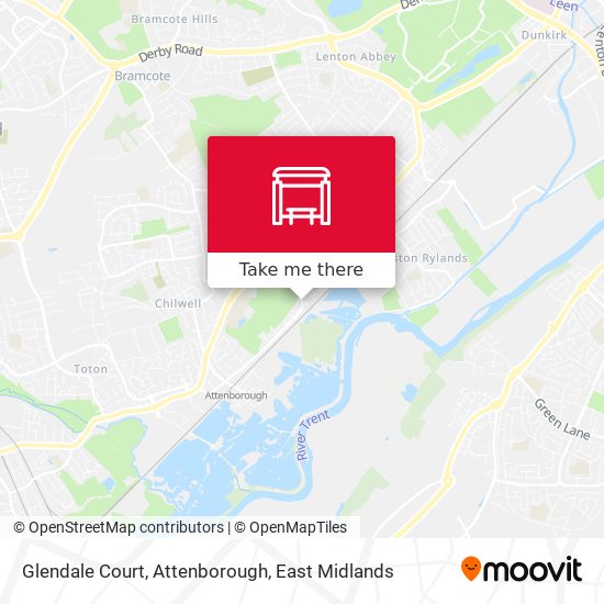 Glendale Court, Attenborough map