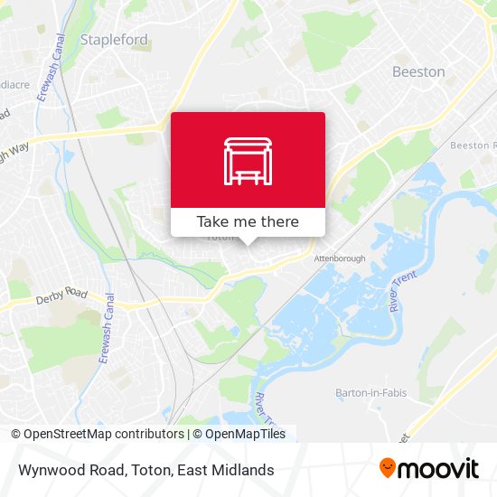 Wynwood Road, Toton map