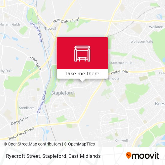 Ryecroft Street, Stapleford map