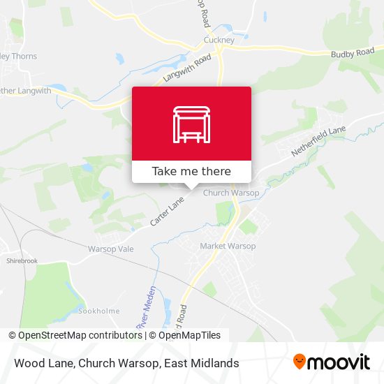 Wood Lane, Church Warsop map
