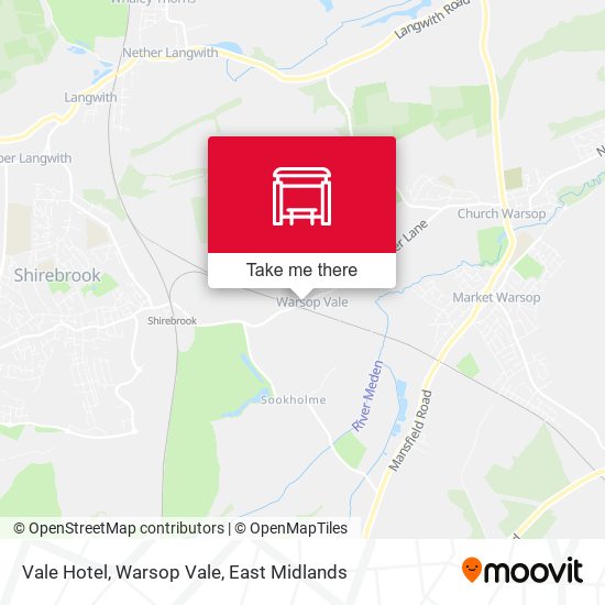 Vale Hotel, Warsop Vale map