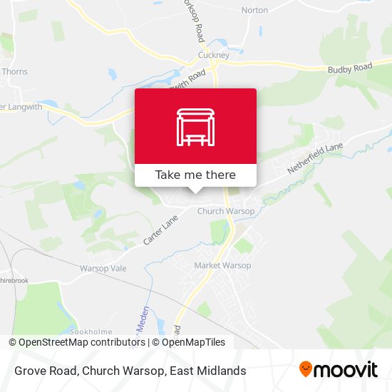 Grove Road, Church Warsop map
