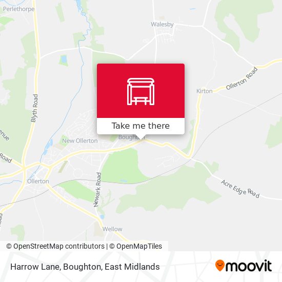 Harrow Lane, Boughton map