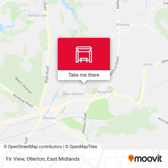 Fir View, Ollerton map