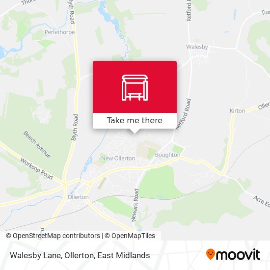 Walesby Lane, Ollerton map