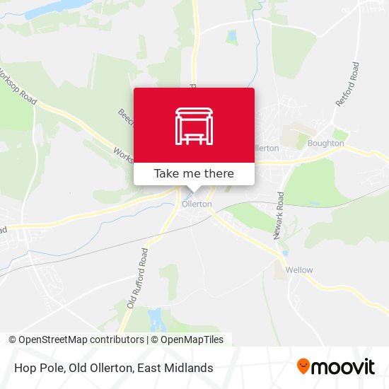 Hop Pole, Old Ollerton map