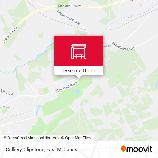 Colliery, Clipstone map