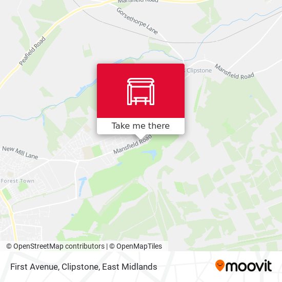 First Avenue, Clipstone map