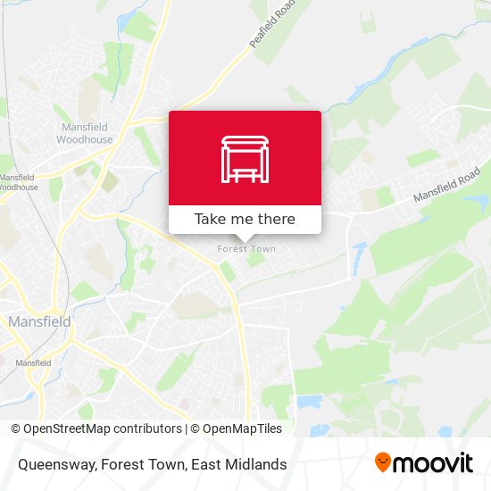 Queensway, Forest Town map