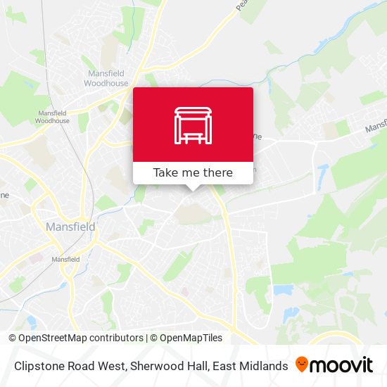 Clipstone Road West, Sherwood Hall map