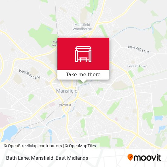 Bath Lane, Mansfield map
